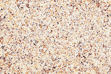 Coffee Color Grain Texture Isolated on White Background. Chocolate Shades Confetti. Brown Particles. Digitally Generated Image. Vector Illustration, EPS 10.
