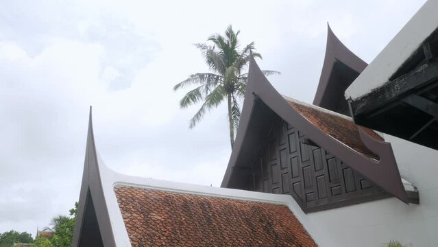 View of thai style architecture building inside JW Marriott Khaolak Resort and Spa