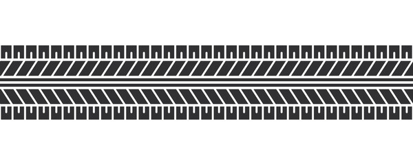 Auto tire tread seamless element. Car tire pattern, wheel tyre tread track. Tyre print. Vector illustration isolated on white background. © Elena Pimukova
