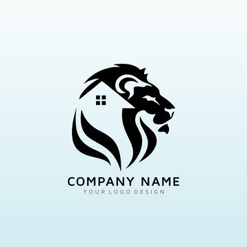 Lion Real Estate Logo design
