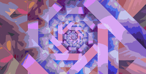 Circular pattern. illustration. Sacred geometry. Mysterious psychedelic relaxation pattern. 