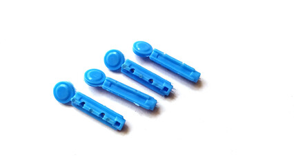 Blood Lancet image,Lancet Needles for Diabetes Finger on white background