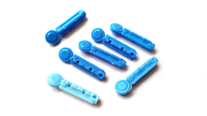 Blood Lancet image,Lancet Needles for Diabetes Finger on white background