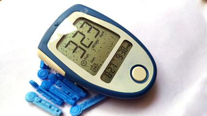 Blood Lancet image,Lancet Needles for Diabetes Finger on white background