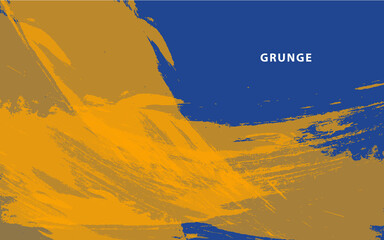 Abstract grunge texture blue and yellow color background