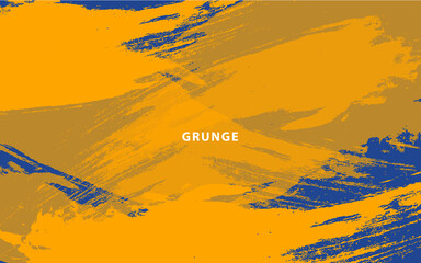 Abstract grunge texture blue and yellow color background