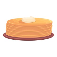 Pancakes icon cartoon vector. Food cuisine. Dinner menu