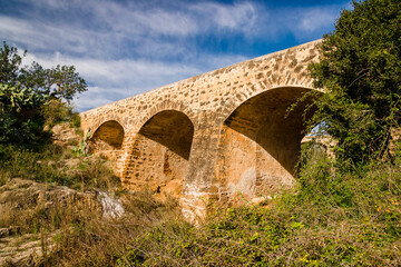 Pont Vell.Rio de Santa Eulària. Santa Eulària des Riu. Ibiza.Balearic islands.Spain. © Tolo