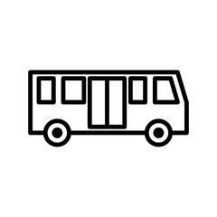 bus icon flat style trendy stylist simple