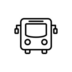 bus icon flat style trendy stylist simple