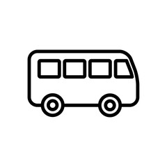 bus icon flat style trendy stylist simple