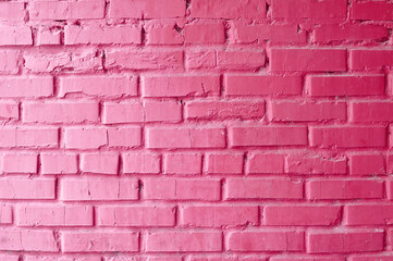 pink brick wall background copy space . High quality photo