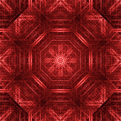 red Ethnic floral pattern with vintage mandala elements for meditation, yoga, henna, etc.
