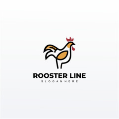 Fototapeta na wymiar Rooster Logo Design