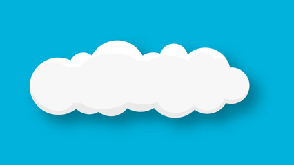 Cloud on a blue background