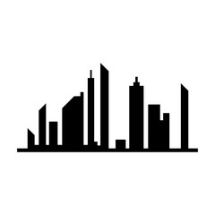 Fototapeta premium Modern City skyline vector icon background