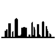 Fototapeta premium Modern City skyline vector icon background