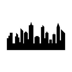 Fototapeta premium Modern City skyline vector icon background