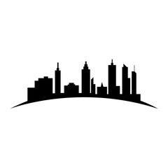 Modern City skyline vector icon background