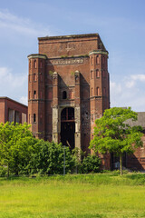 The Malakow tower in the Ewald Colliery, a since 2001 closed coal mine