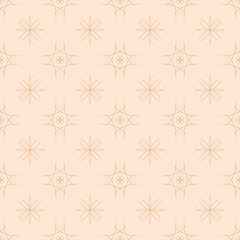 Beige-brown seamless pattern with contour lines. The print is designed for printing on paper, textiles, ceramics, for stylish gift packaging.