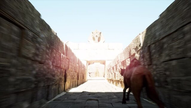 Ancient Egypt and Camel Run , Animation.Full HD 1920&times;1080.08 Second Long.