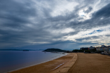 Playa del Sardinero, Santander, Cantabria, Spain.