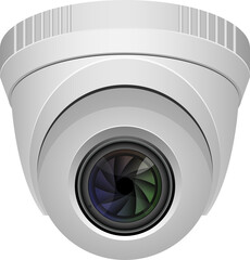 Surveillance camera clipart design illustration