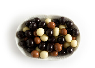 Chocolate covered hazelnuts.  Chocolate balls