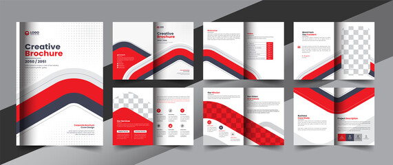 corporate company profile brochure annual report booklet business proposal layout concept design