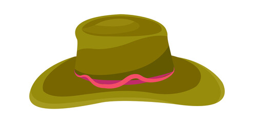 Hunter hat headwear. Vector illustration