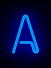 Character A on dark background. 3D illustration