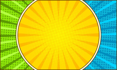 Obraz premium Blank comic pop art colorful background 