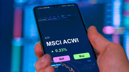 MSCI ACWI index, an investor buy or sold an etf fund MSCI acwi global equity index.