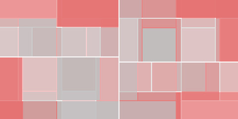 Simple Rectangular Tiled Frames of Various Sizes, Colored in Shades of Purple and Grey - Geometric Shapes Pattern, Texture on Wide Scale Background - Design Template in Editable Vector Format