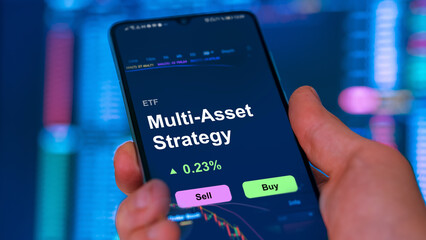 Invest in ETF multi-asset strategy, an investor buys or sells an etf fund.
