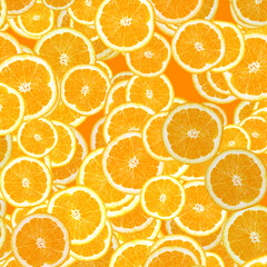 Nature orange background, fruit pattern