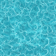 Water background top view, illustration