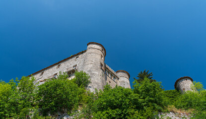 Carpinone, Molise, Isernia. Caldora castle.