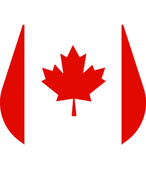 Happy Canada Day, Independence Freedom national patriotism celebration flat style Icon Shape