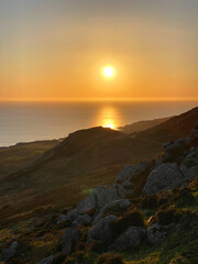 Fototapeta na wymiar Beautiful Sunset on Crohy head coast,