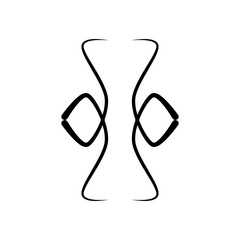 Illustration for a logo or tattoo. Logo template. Use in naming, branding and advertising