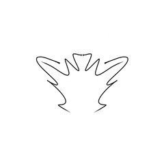 Illustration for a logo or tattoo. Logo template. Use in naming, branding and advertising