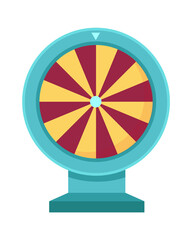 Lucky spinning roulette. Vector illustration