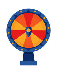 Lucky spinning roulette. Vector illustration