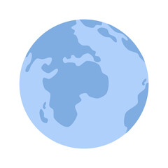 Planet Earth globe. Vector illustration