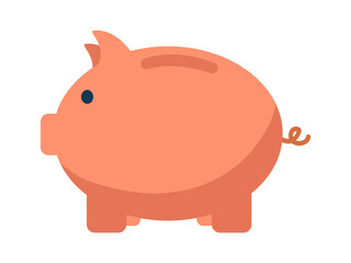 Piggy bank icon. Vector illustration