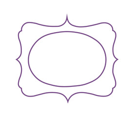 Fototapeta premium Hand drawn simple frame. Vector illustration