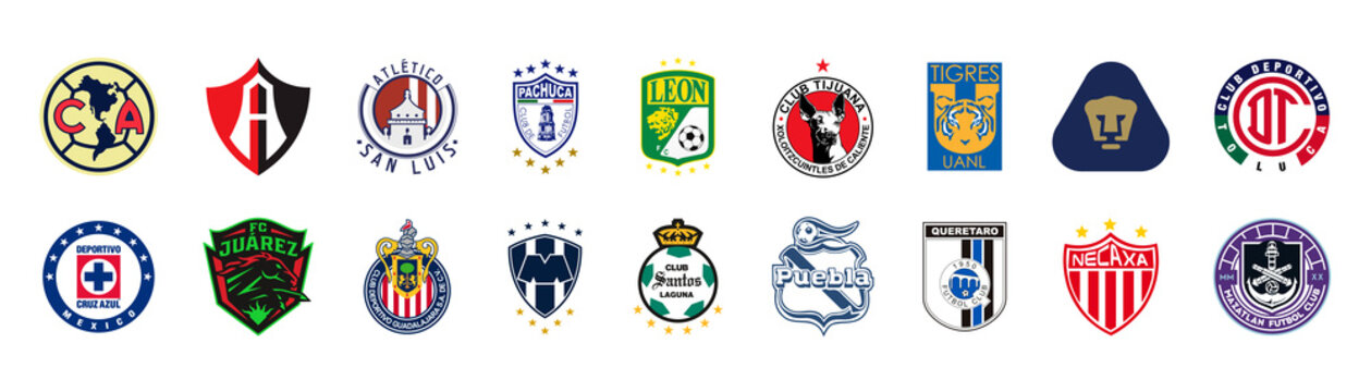 Mexico 2022-2023 Liga MX season America S.A. de C.V., Atlas F.C., Atletico de San Luis, Cruz Azul, Deportivo Guadalajara, FC Juarez, Club Leon, Mazatlan F.C., C.F. Monterrey,