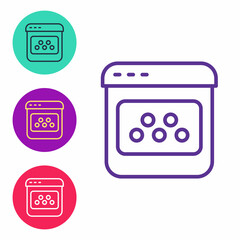 Set line Taxi mobile app icon isolated on white background. Mobile application taxi. Set icons colorful. Vector